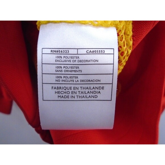 RARE 2008 Nike Mens Size M Split Windrunner Windbreaker Jacket Red Mesh Yellow - Picture 13 of 13